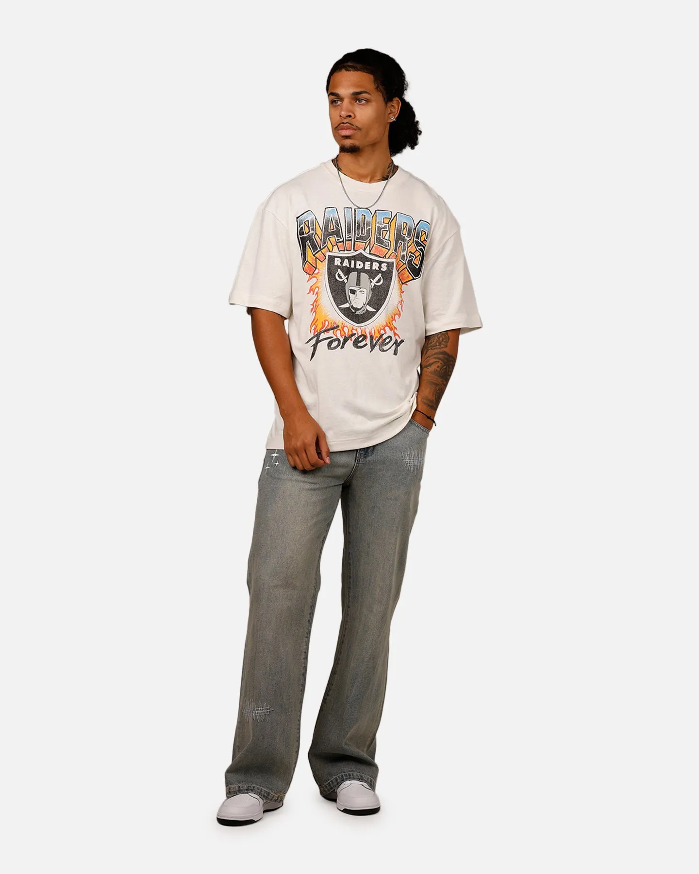 47 Brand Las Vegas Raiders 'NFL Trophy Case' Premium T-Shirt Sandstone