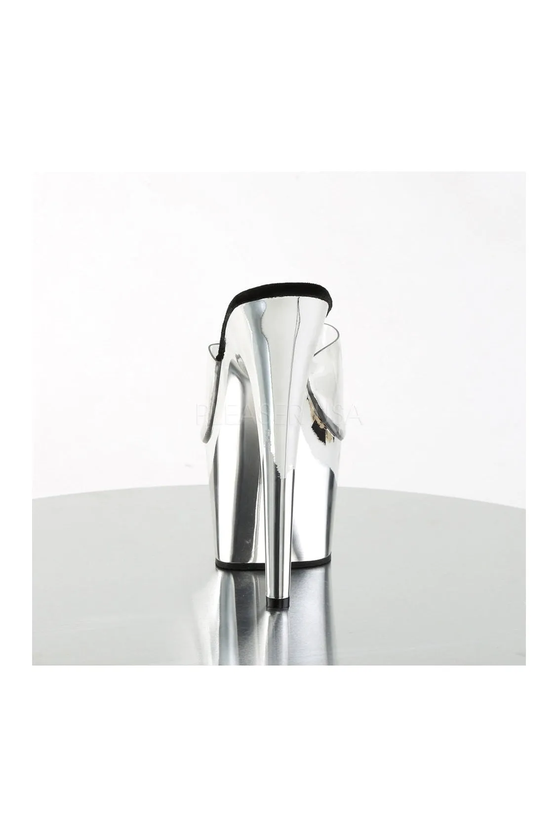ADORE-701 Platform Slide  | Clear Vinyl