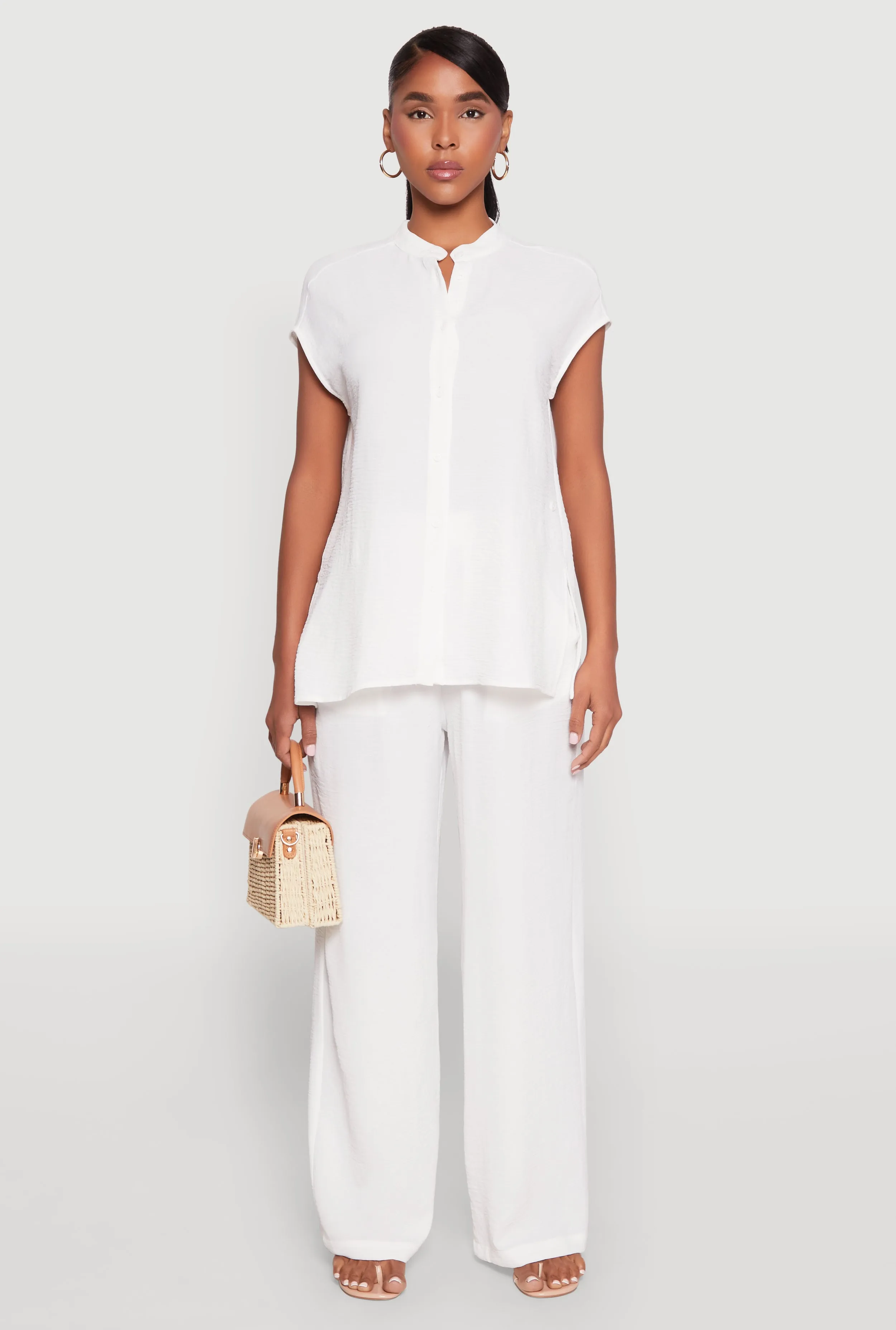 Airy Wide Leg Pants