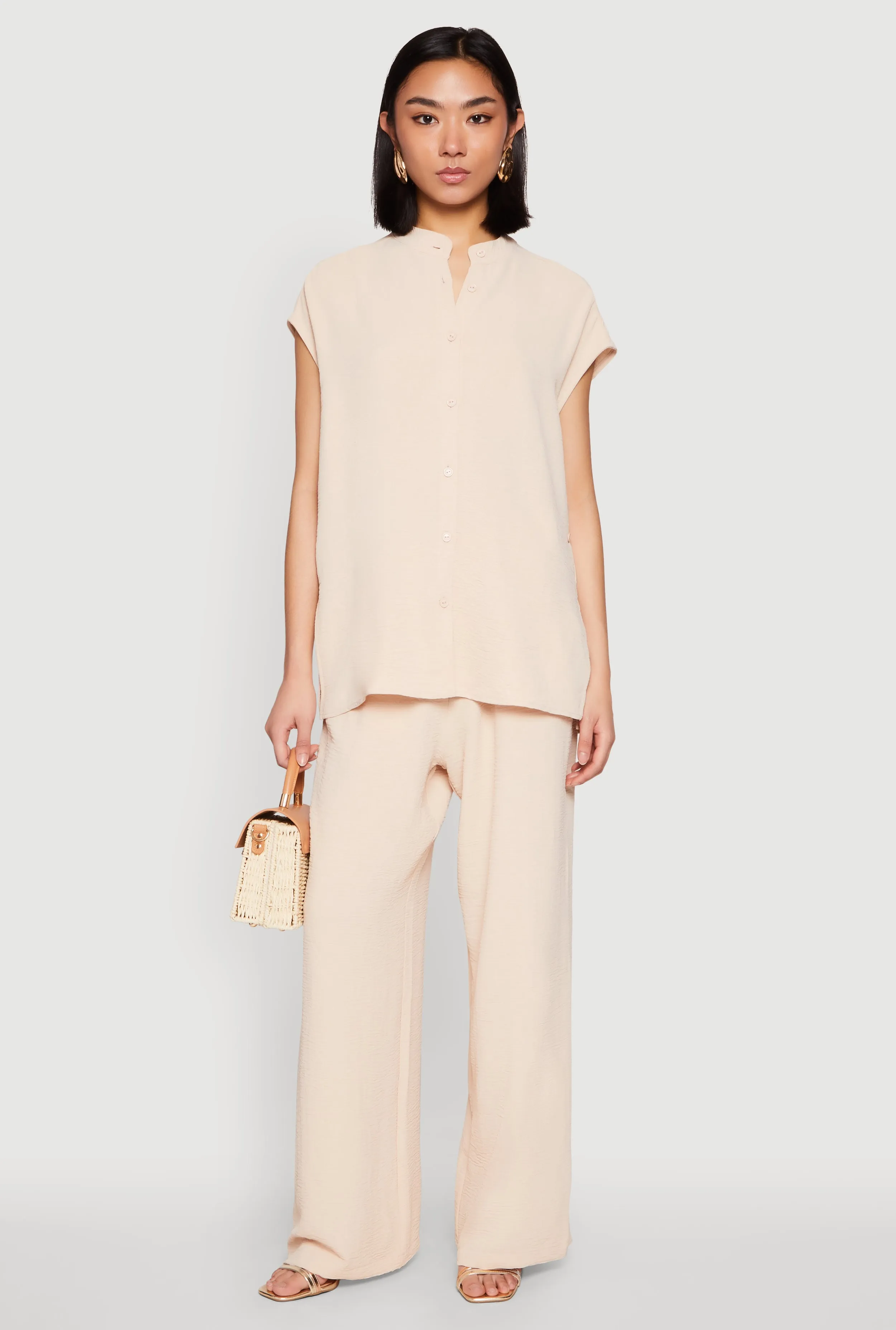 Airy Wide Leg Pants