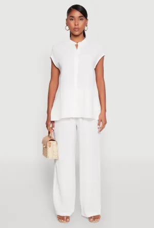 Airy Wide Leg Pants