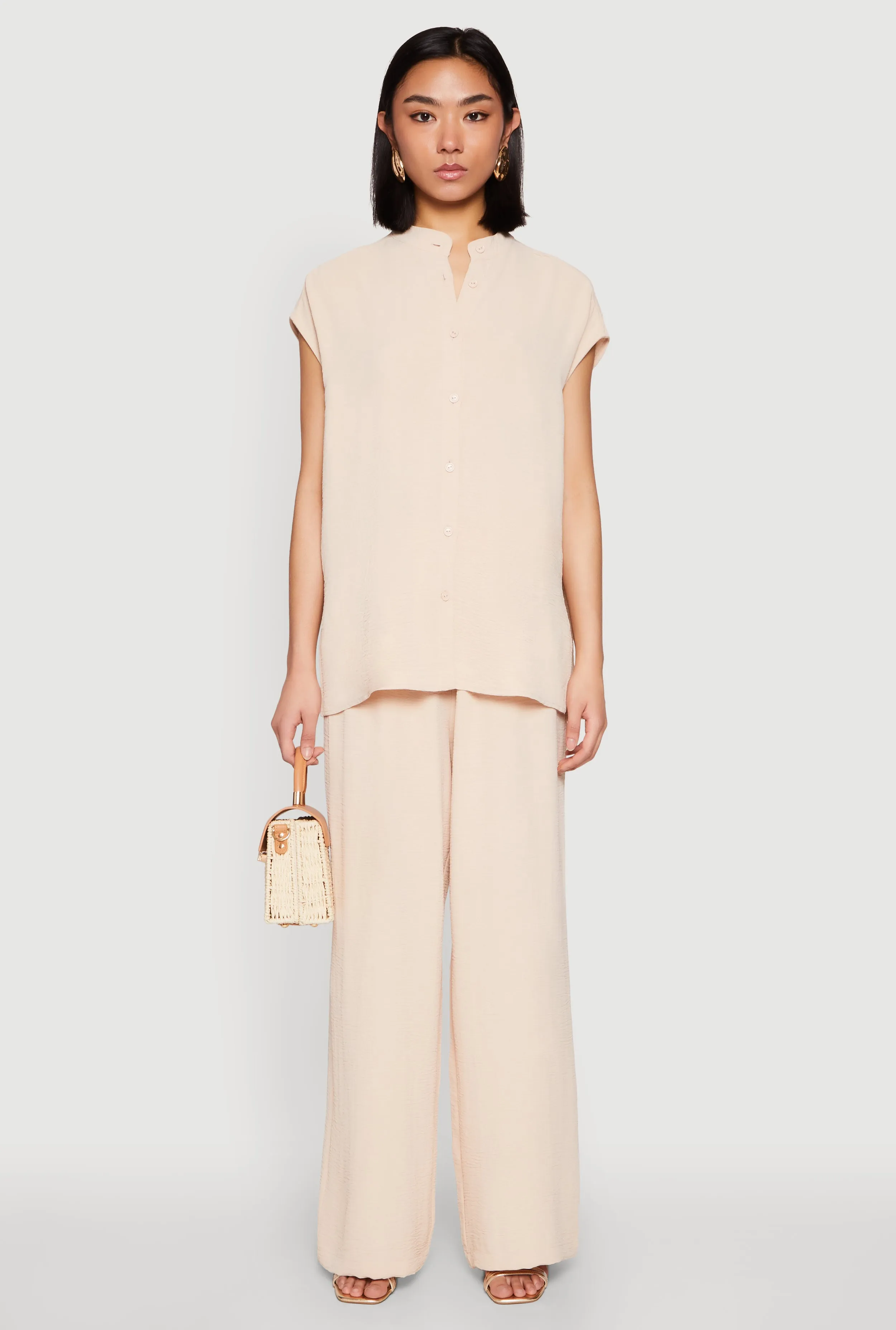 Airy Wide Leg Pants