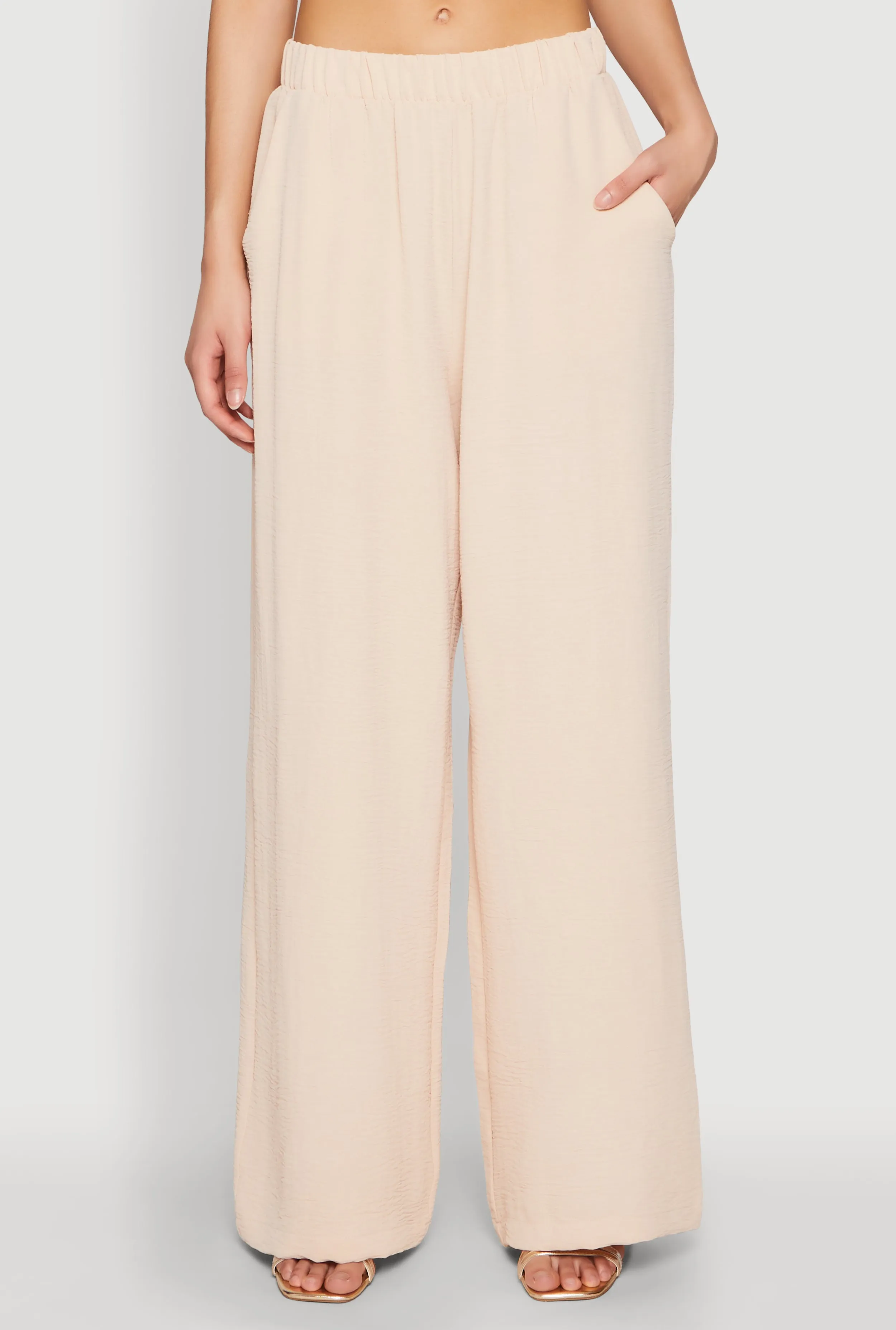 Airy Wide Leg Pants