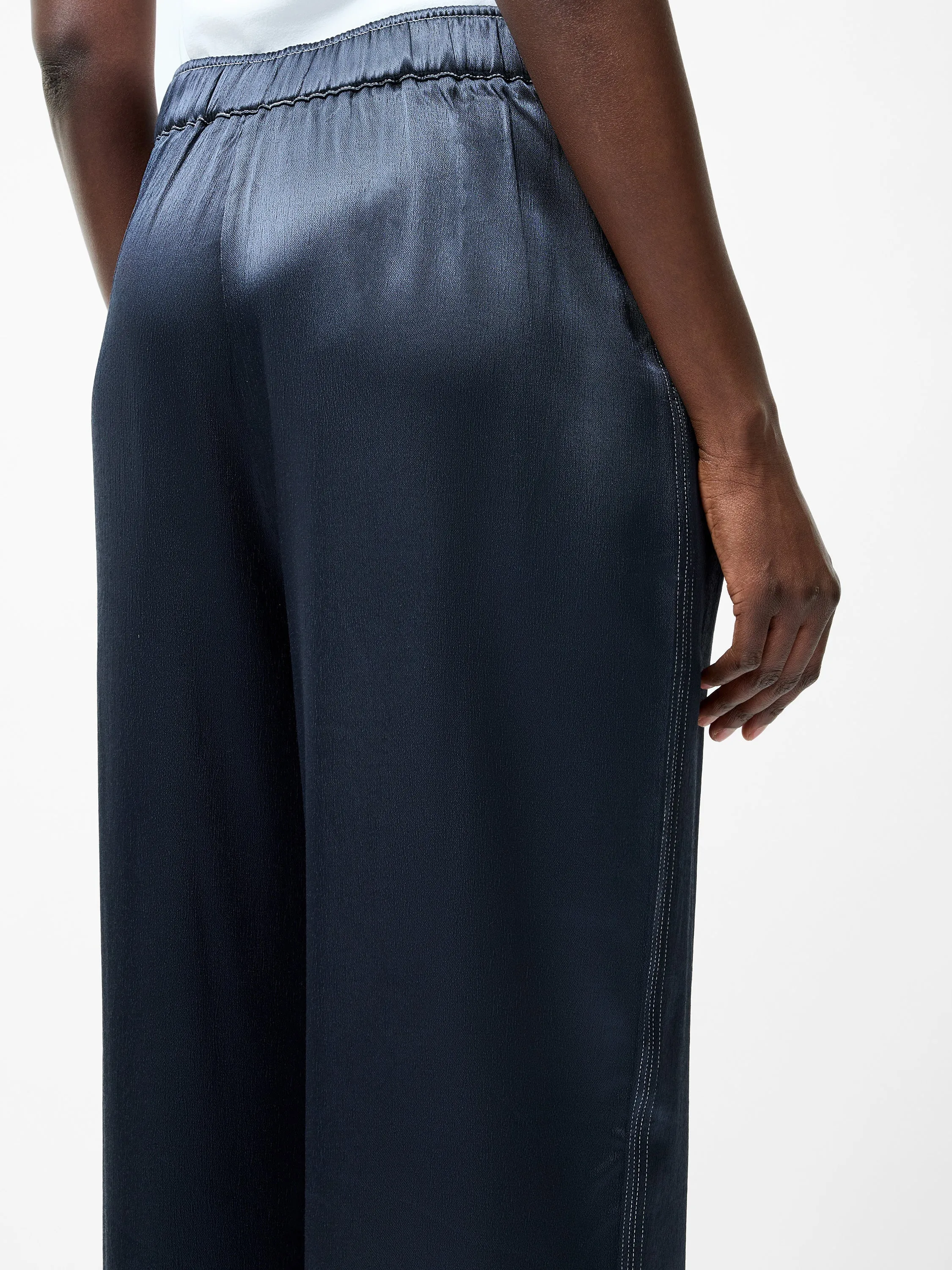 Akita Satin Stretch Wide Leg Trousers