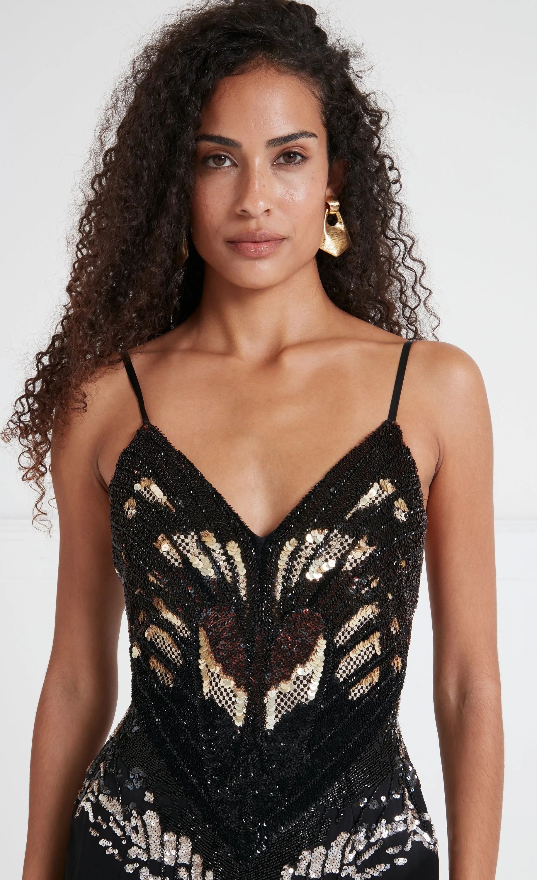 Atlas Strappy Dress - Black