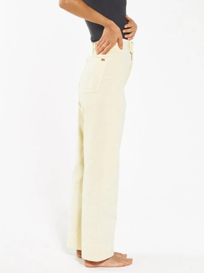 Belle Full Length Cord Pant - Sunlight