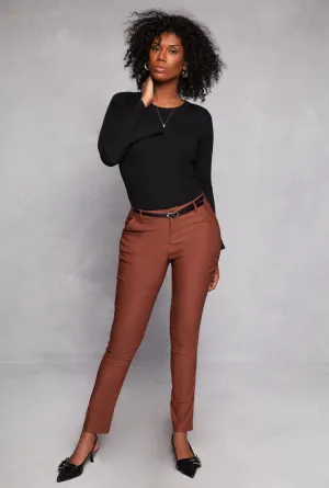 Belted Hyperstretch Dress Pants