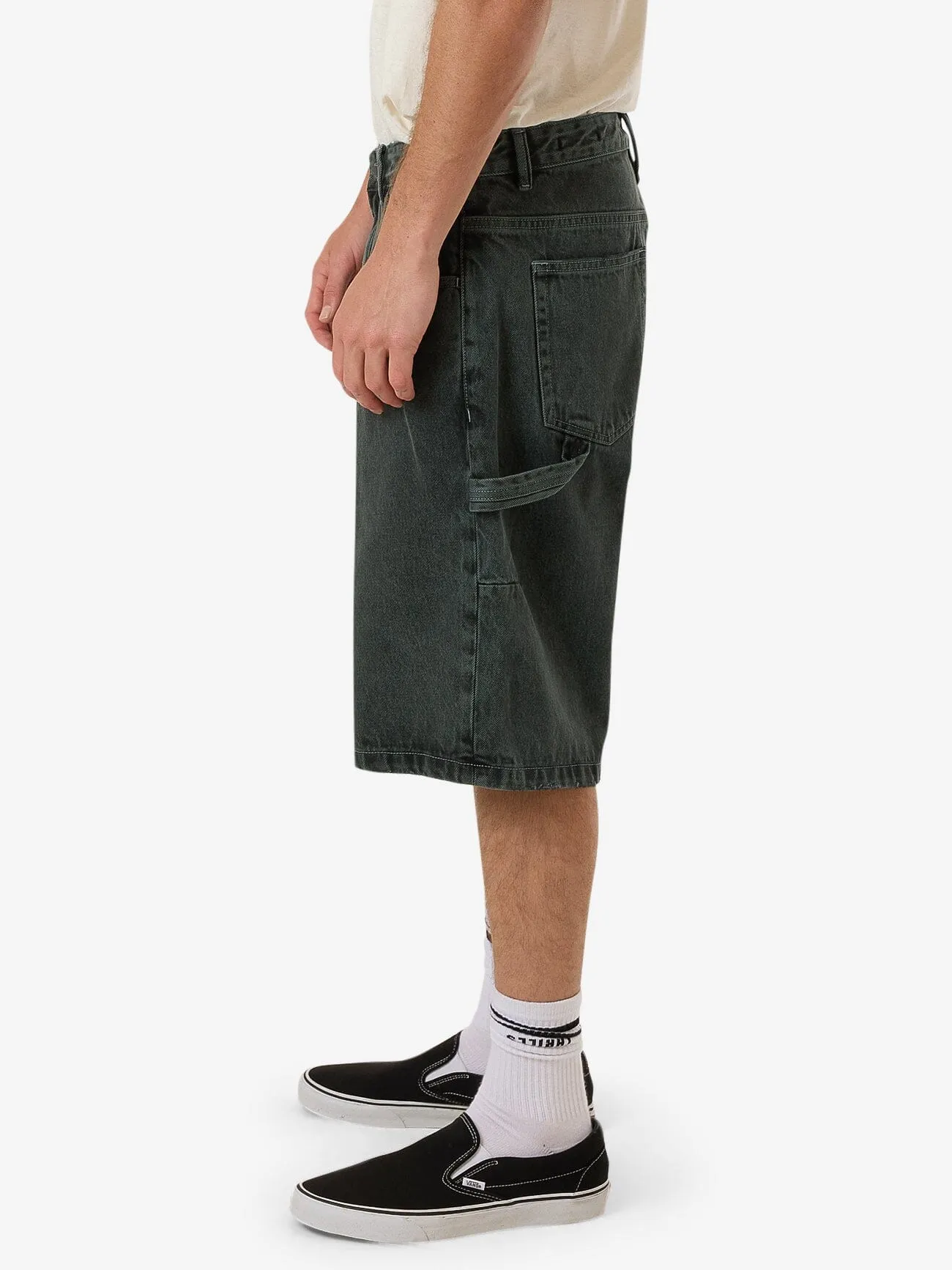 Big Slacker Denim Short - Dark Forest