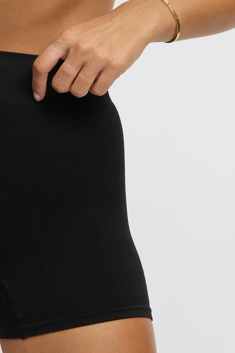 Black Bike Shorts Seamless