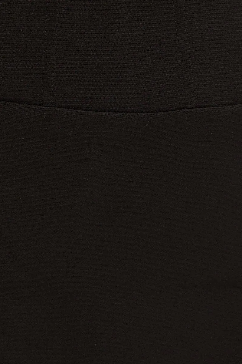 Black Corset Mini Skirt