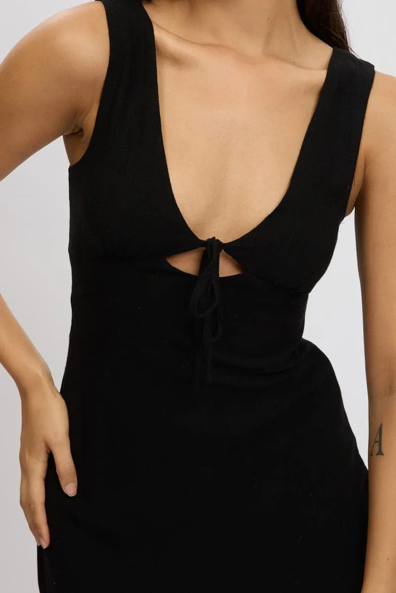 Black Mini Dress Cut Out