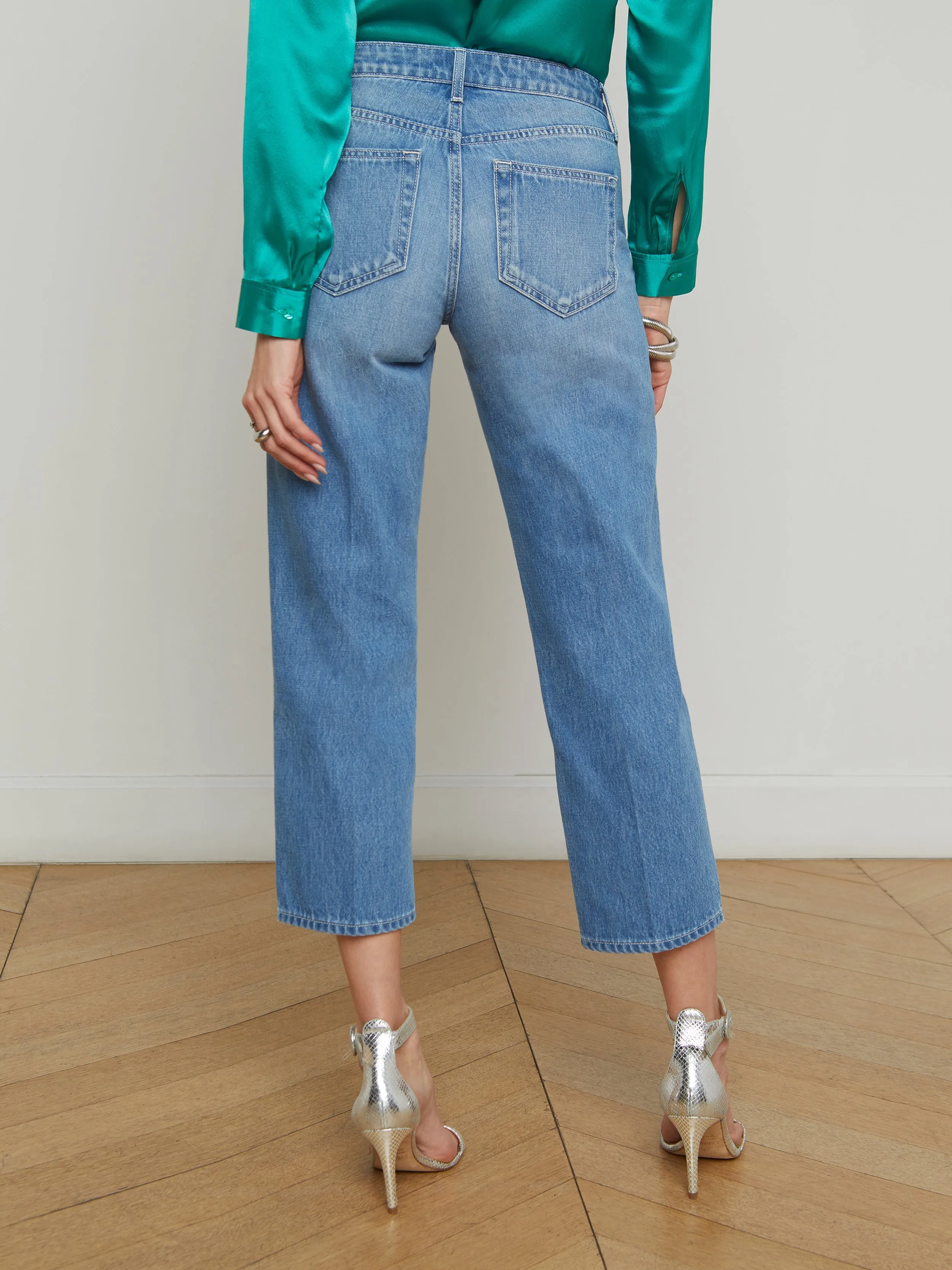 Blaine Cropped Stovepipe Jean