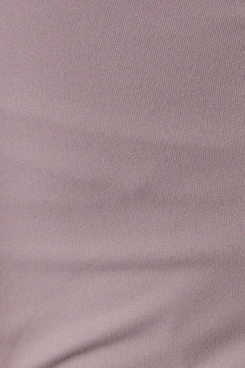 Brown Supersoft Bodysuit Sleeveless V Neck
