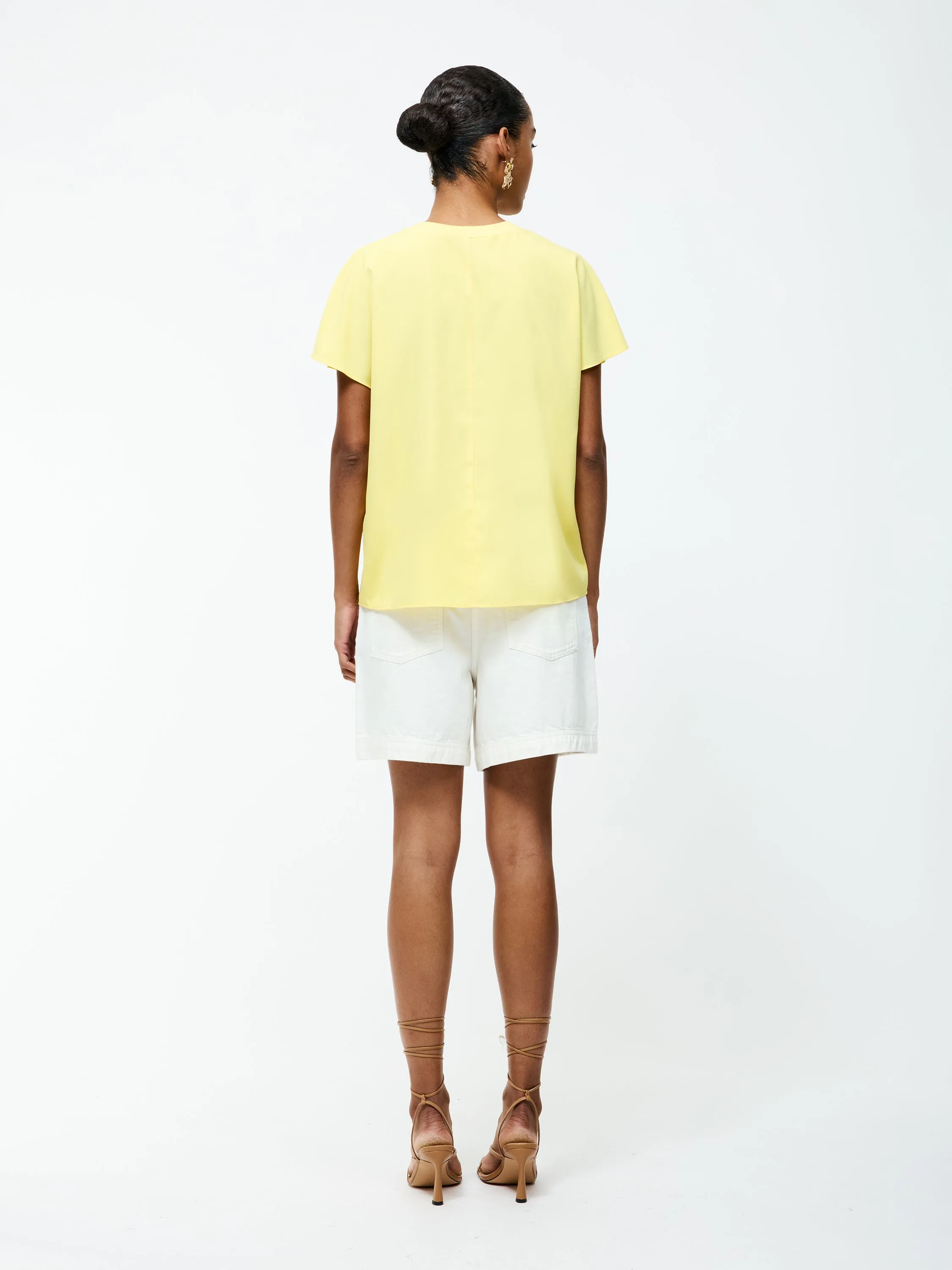 Capriana Crepe Crew Neck Top