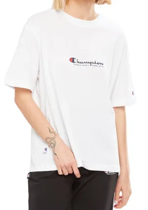 Champion Womens Jersey Script Tee <BR> CU7GN