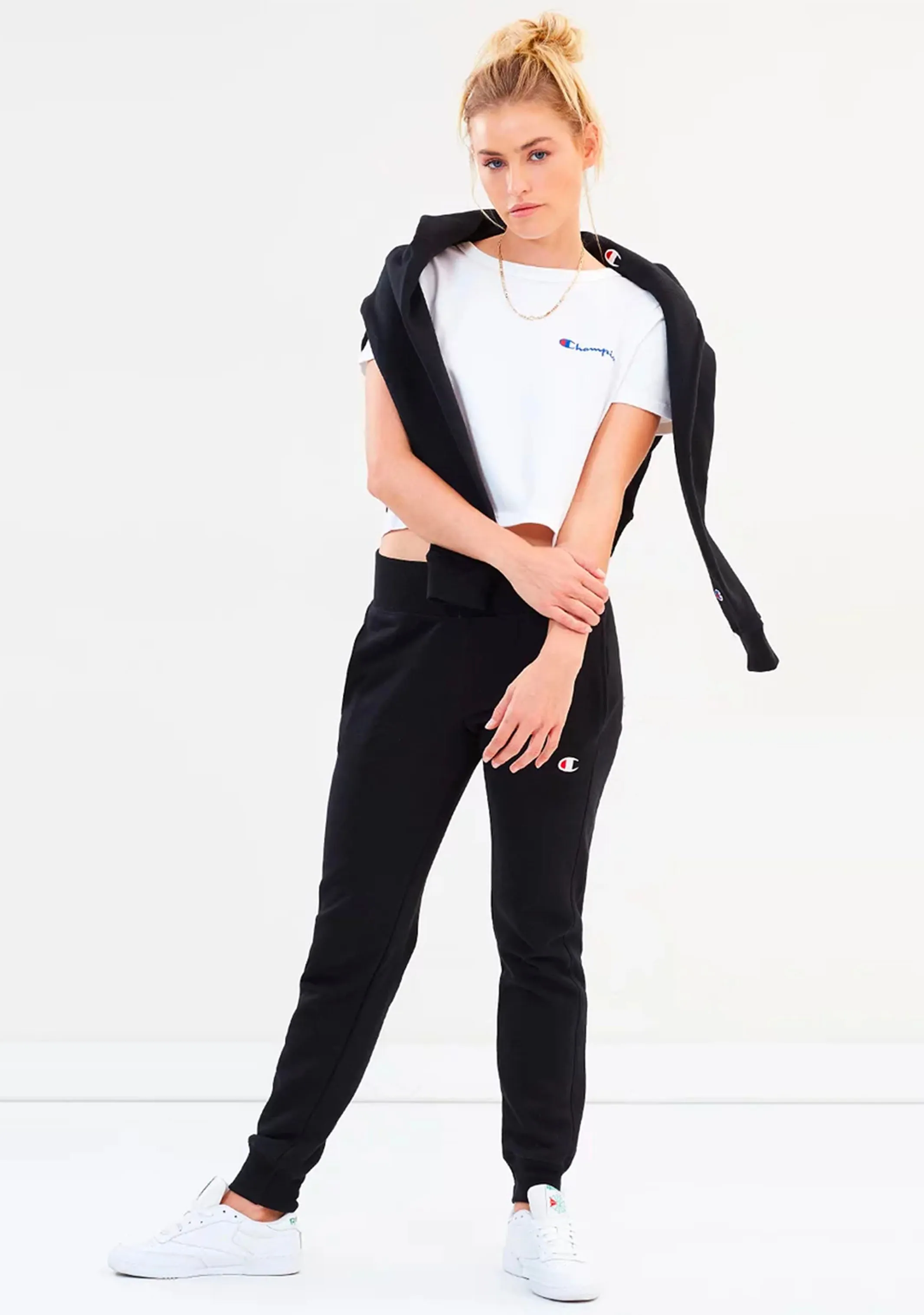 Champion Women’s Reverse Weave French Terry Slim Jogger Black