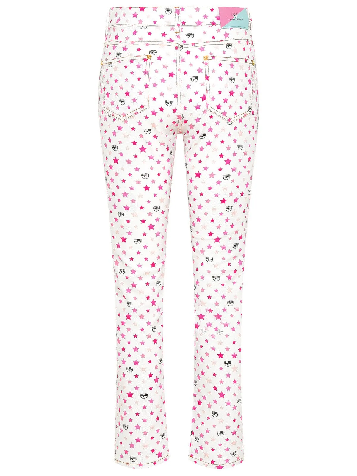Chiara Ferragni Printed Straight Leg Jeans