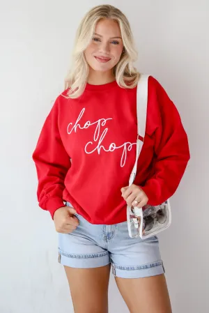 Chop Chop Script Embroidered Sweatshirt