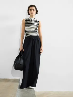 Clare Linen Blend Wide Leg Trousers