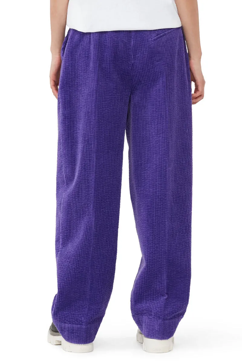 Corduroy Relaxed Pleated Pants