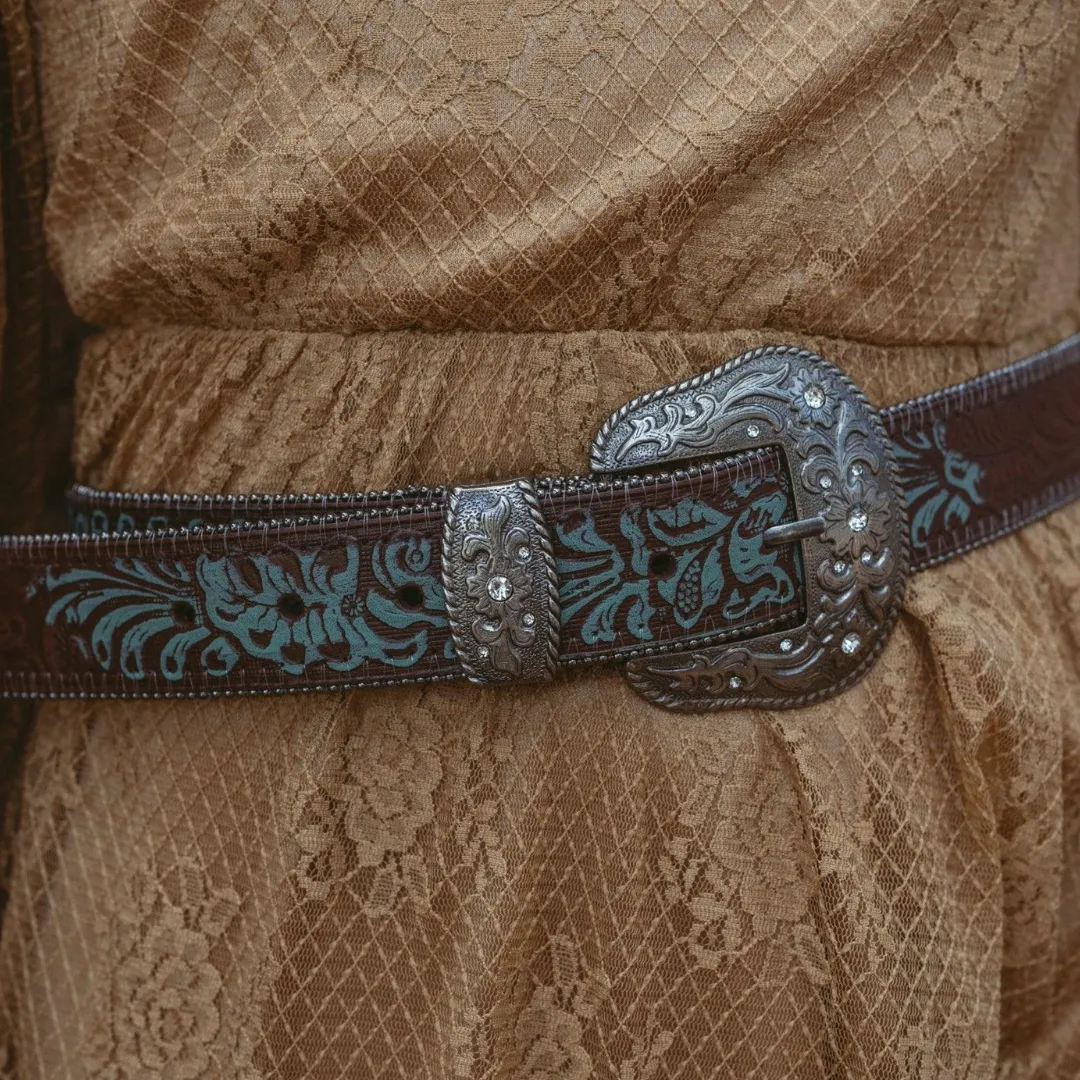 Dallas Rhinestone Buckle Belt