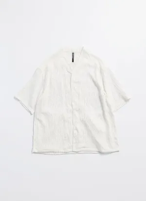 Distressed Rayon Nylon Oriental Shirt