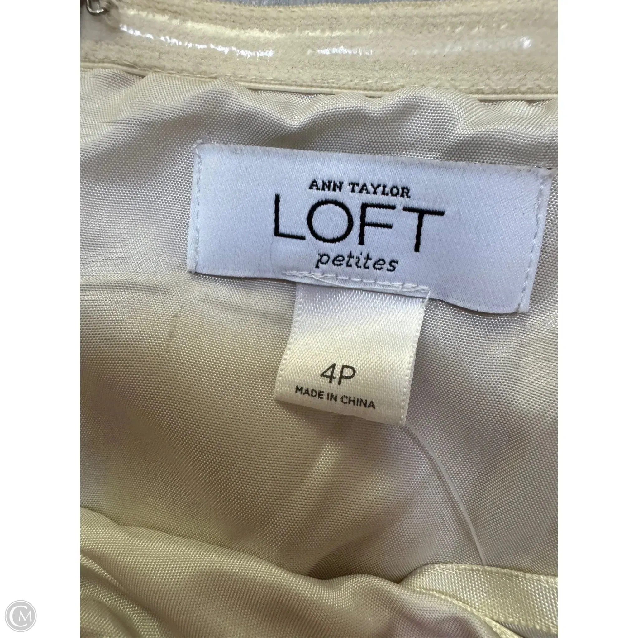 Dress Casual Midi By Loft In Cream, Size: 4p