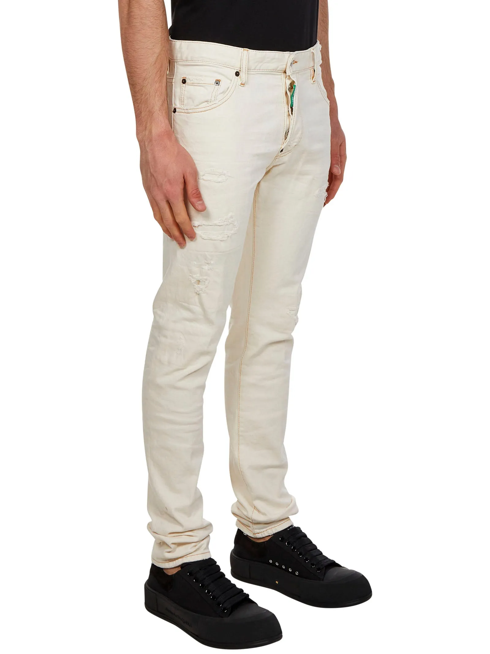 Dsquared2 Logo Patch Slim Cut Jeans