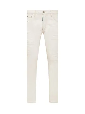 Dsquared2 Logo Patch Slim Cut Jeans
