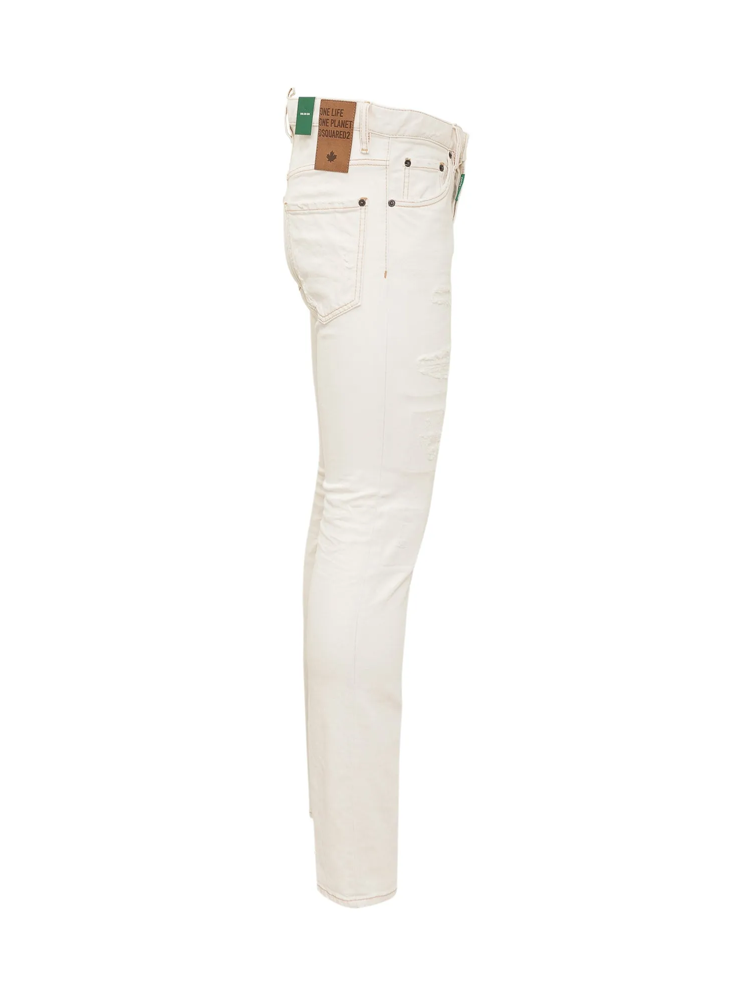 Dsquared2 Logo Patch Slim Cut Jeans