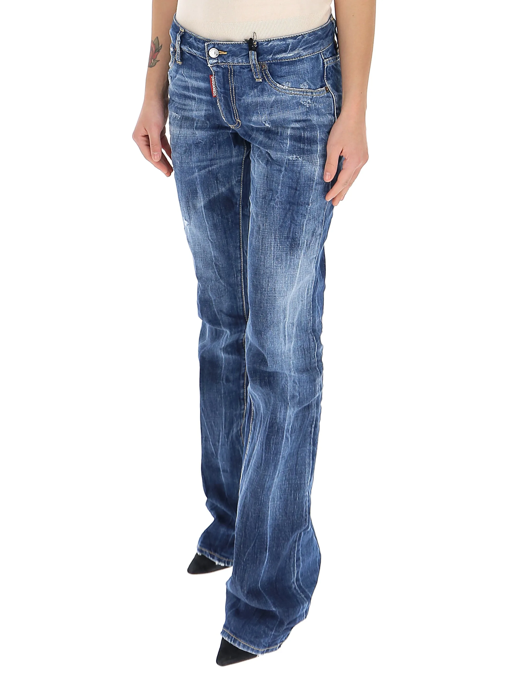 Dsquared2 Mid-Rise Flared Jeans
