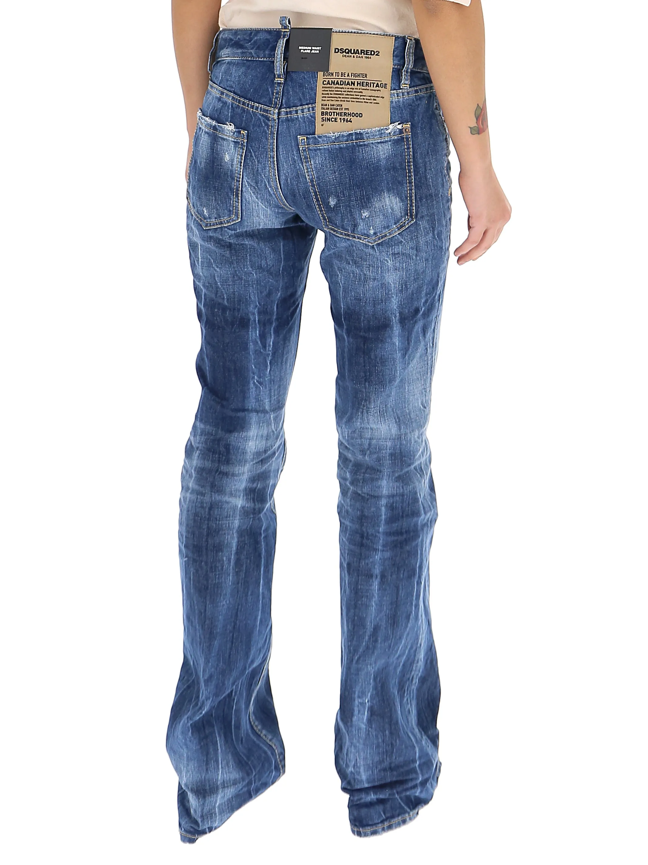 Dsquared2 Mid-Rise Flared Jeans