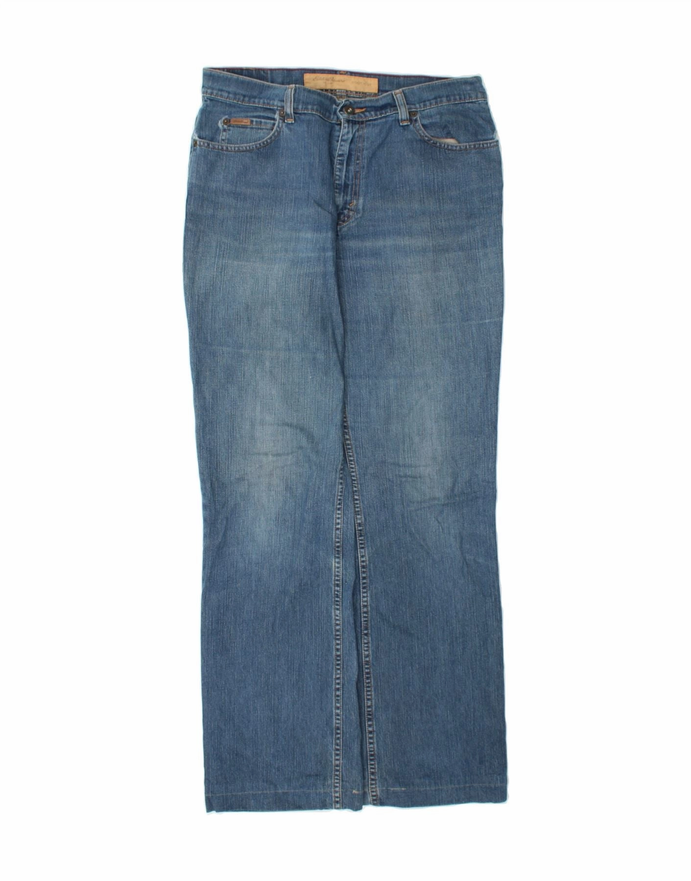 EDDIE BAUER Womens Bootcut Jeans US 12 Large W32 L32 Blue Cotton