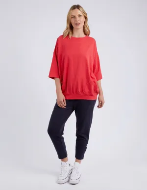 Elm Mazie Sweat Bittersweet Red