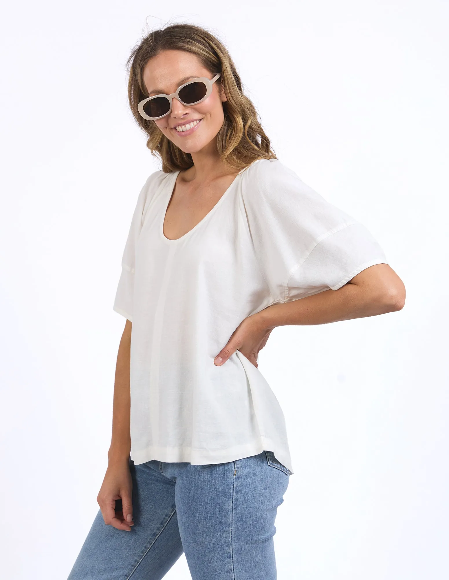 Elm The Grove Top White