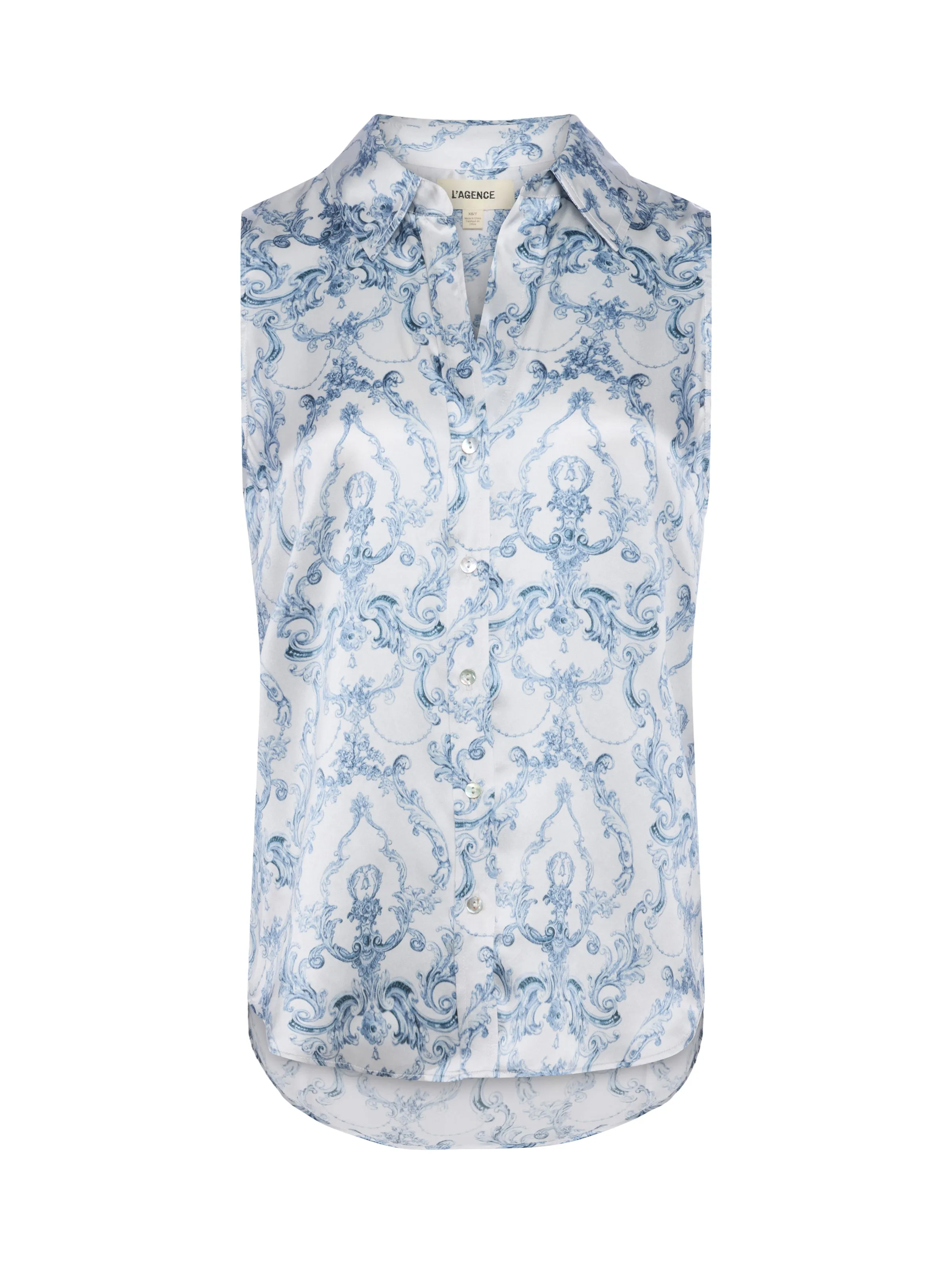 Emmy Sleeveless Silk Blouse