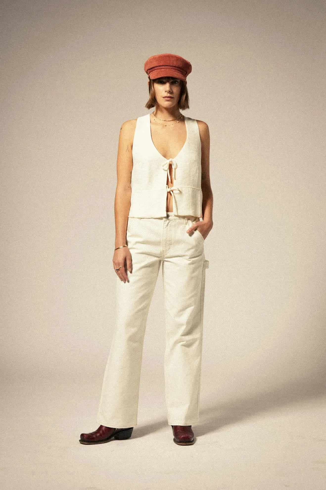 Essex Painter Pant - Egret White