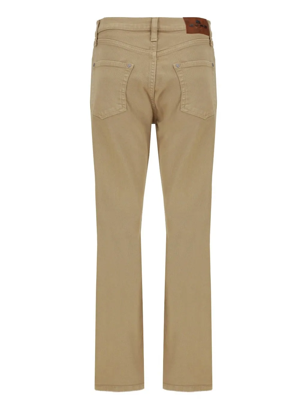 Etro Logo Patch Mid Rise Jeans