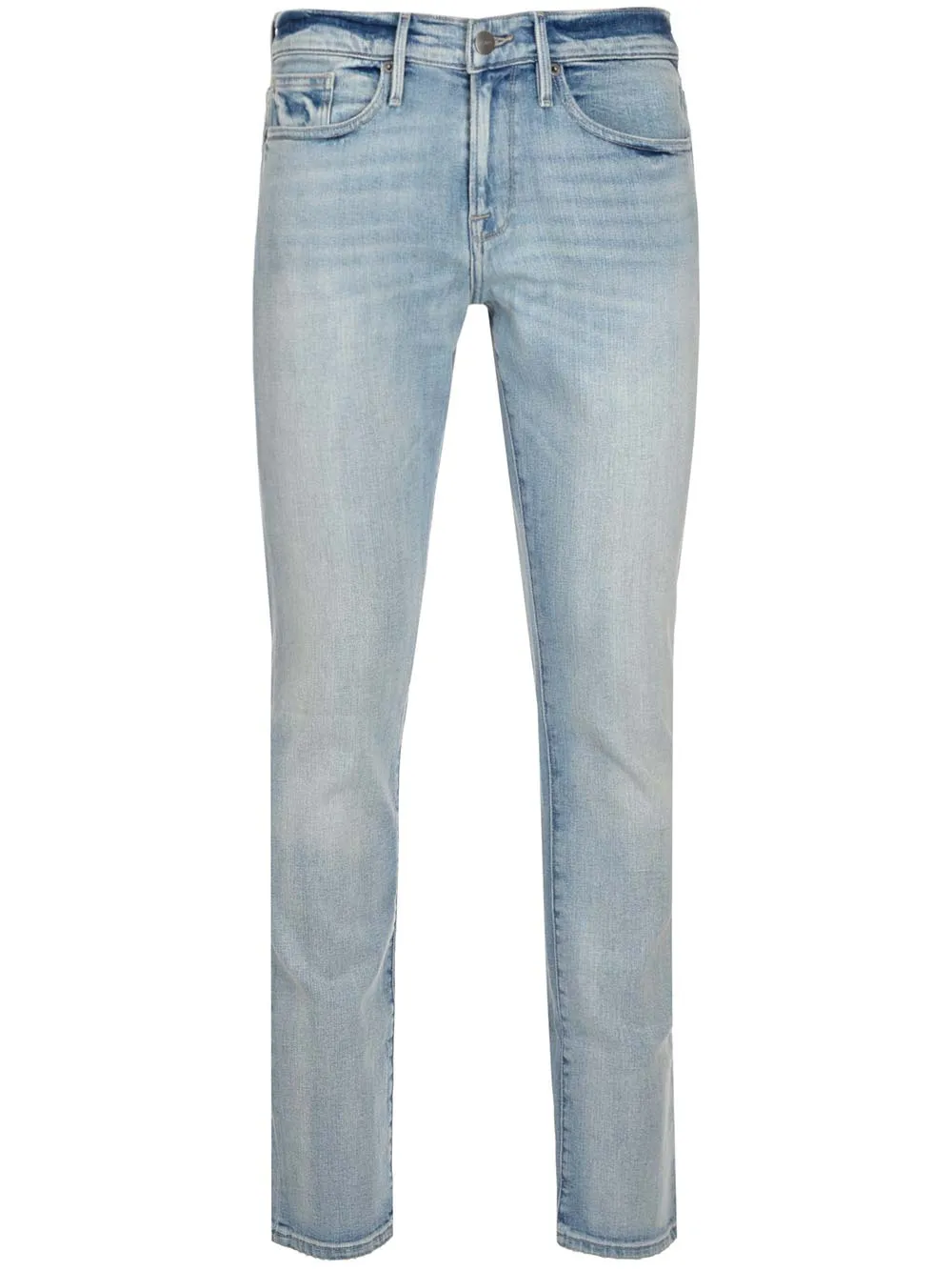 Frame Logo Patch Straight Leg Jeans