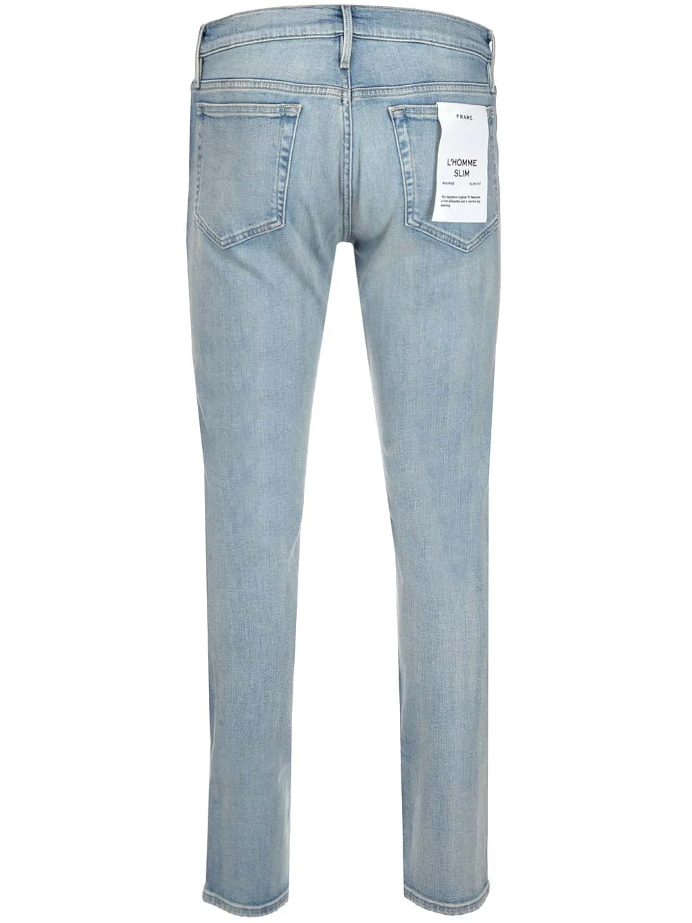 Frame Logo Patch Straight Leg Jeans