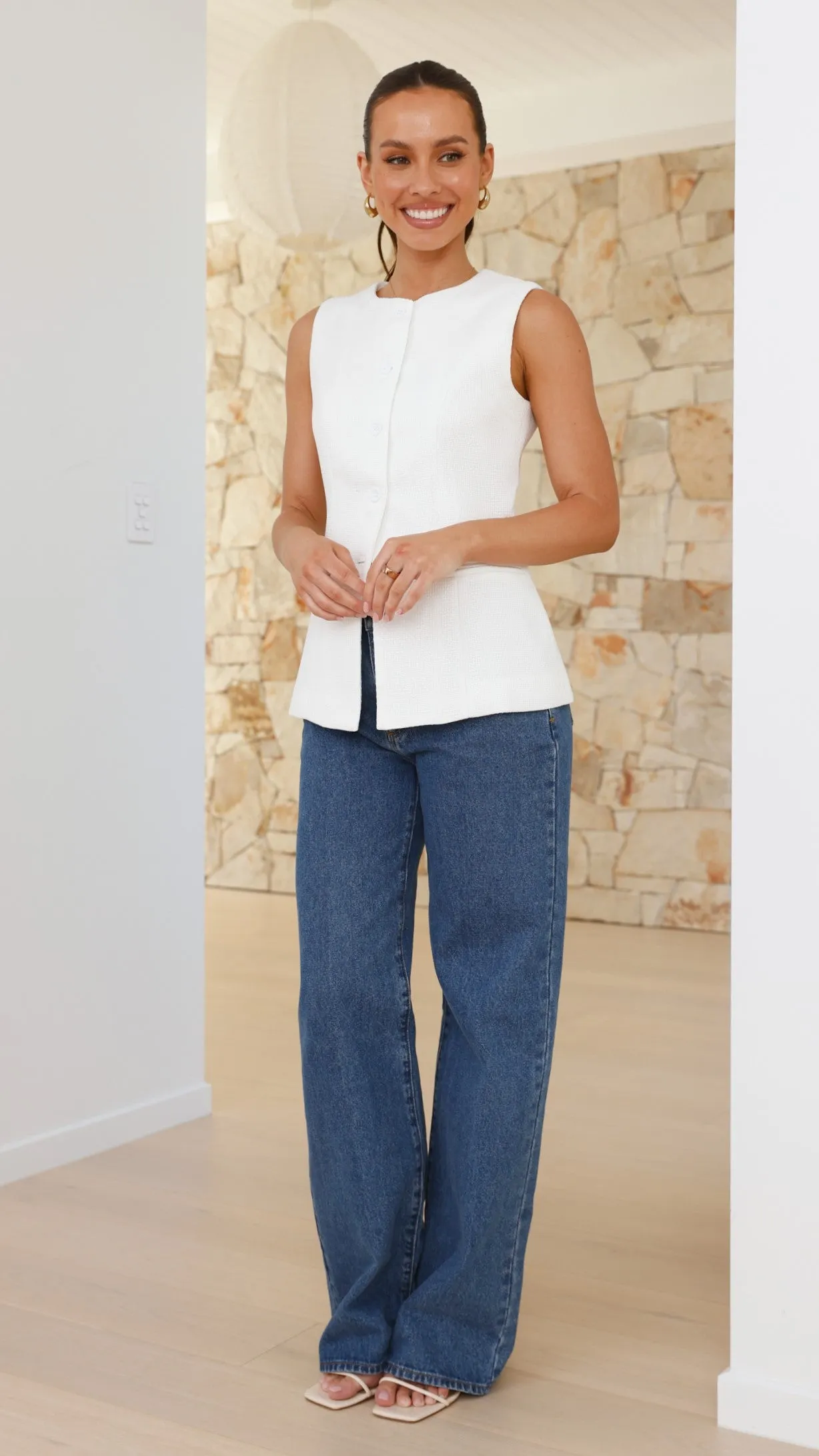 Giani Vest - White
