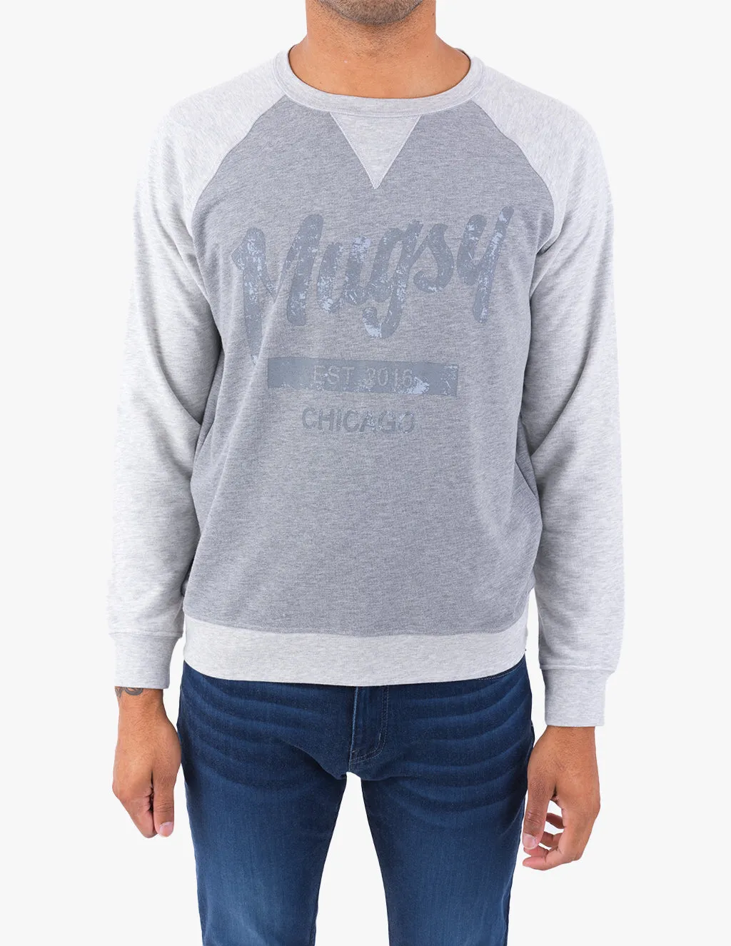 Gray Raglan