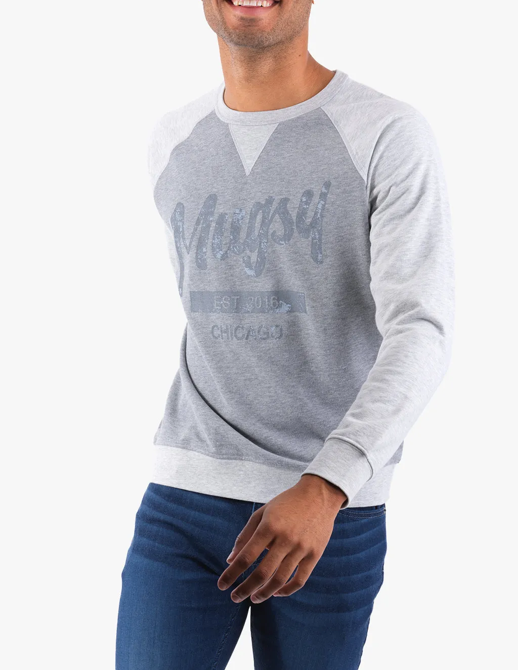 Gray Raglan
