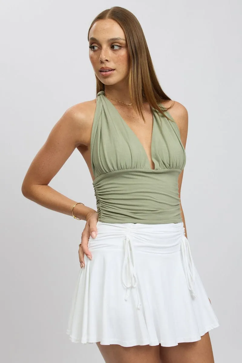 Green Halter Neck Top