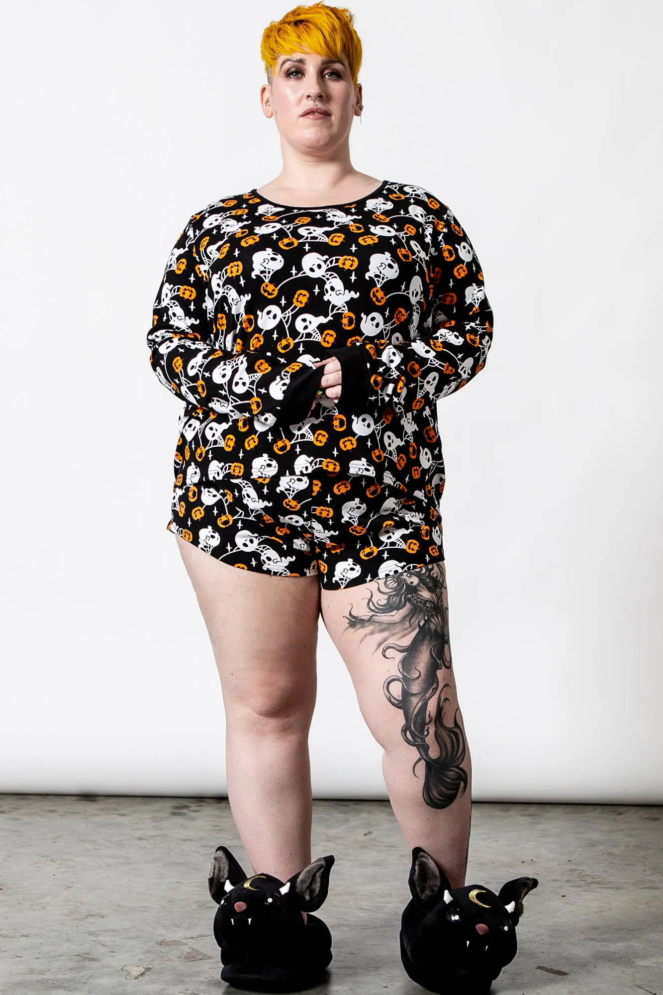 Haunted Pumpkin Long Sleeve Top