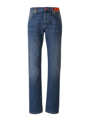 Heron Preston Logo Patch Straight Leg Jeans