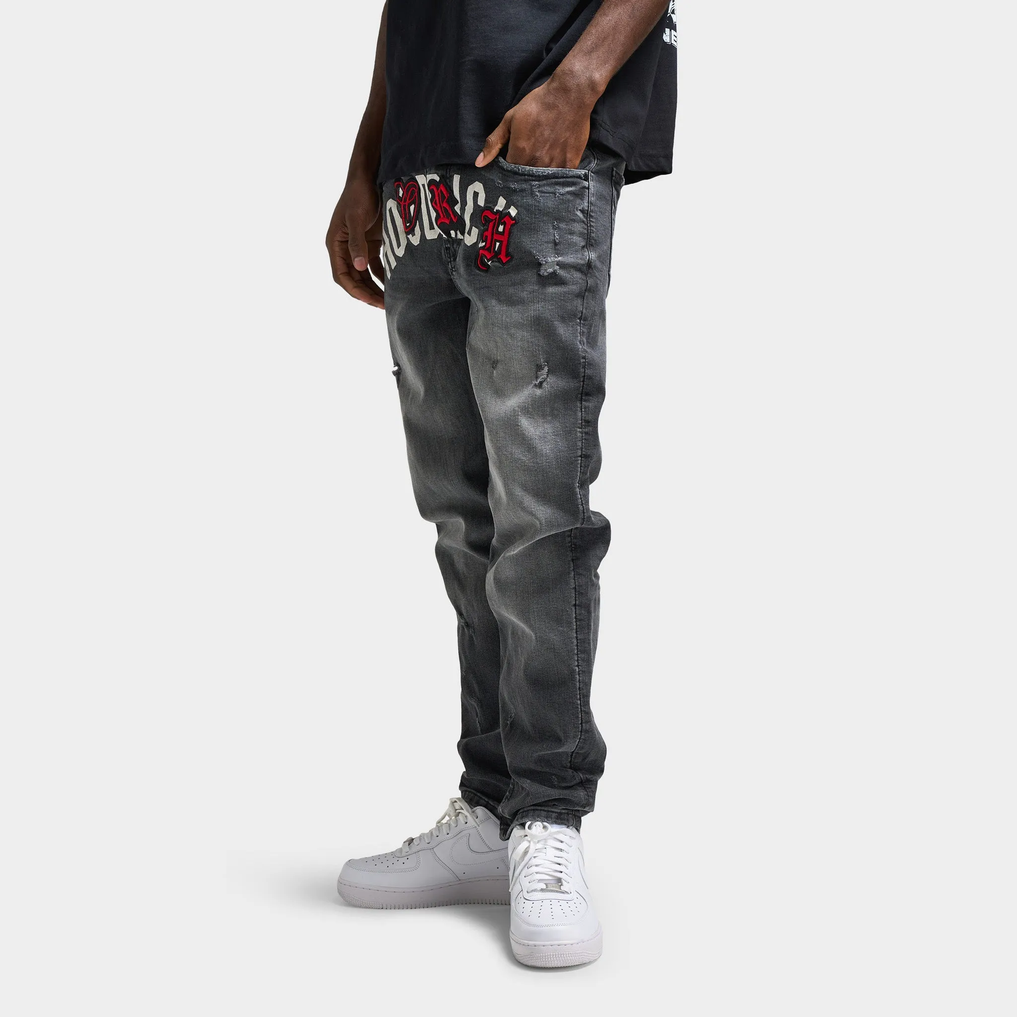 Hoodrich Shadow Denim Pants / Grey