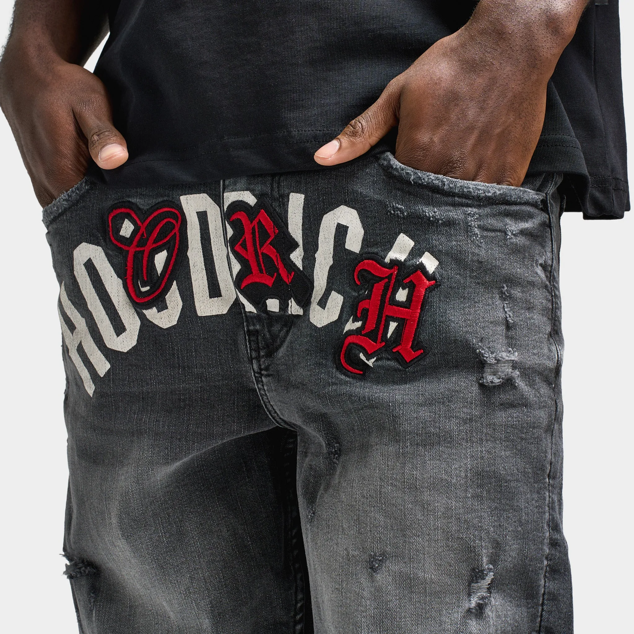 Hoodrich Shadow Denim Pants / Grey