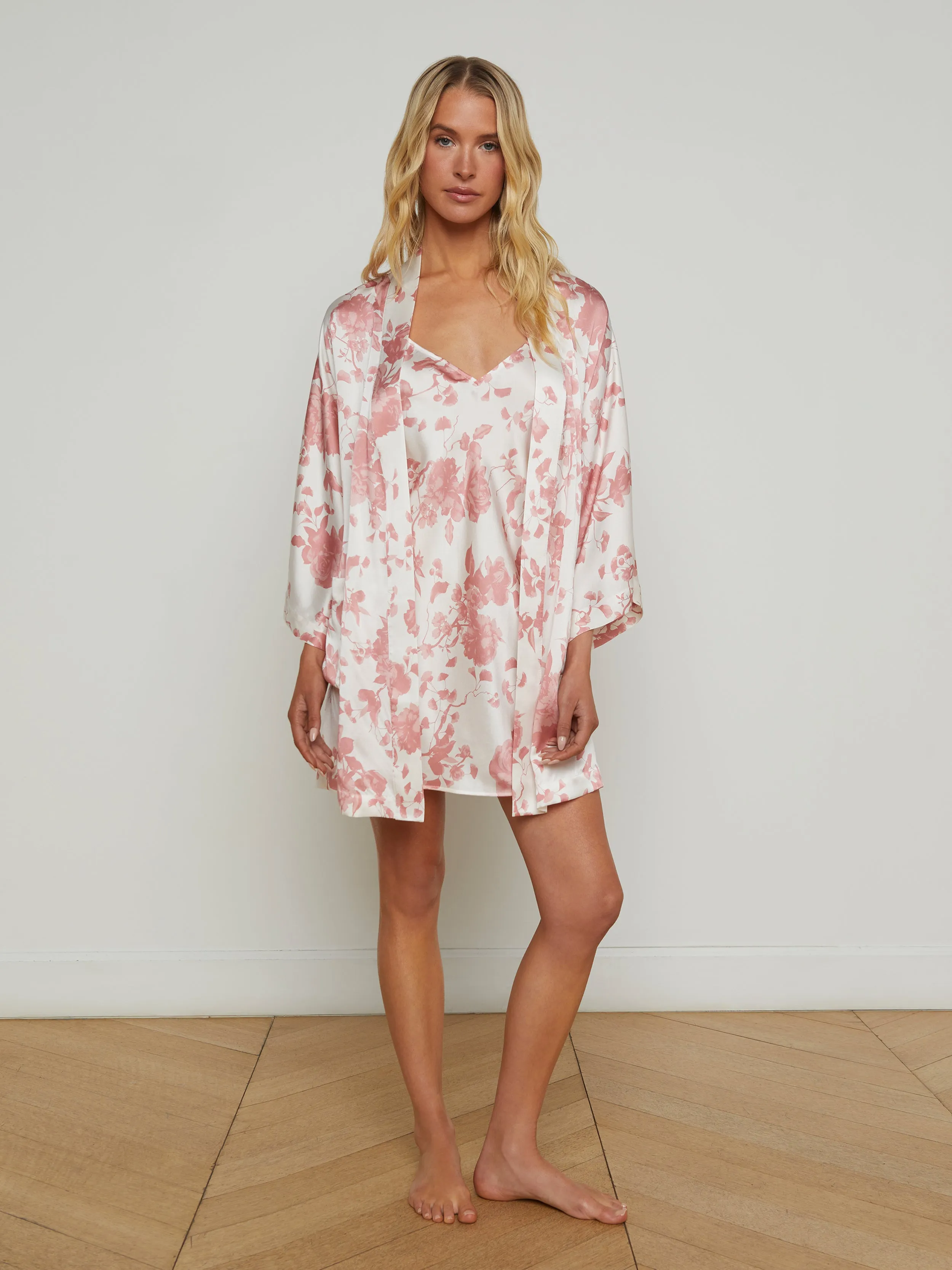 Inez Silk Robe