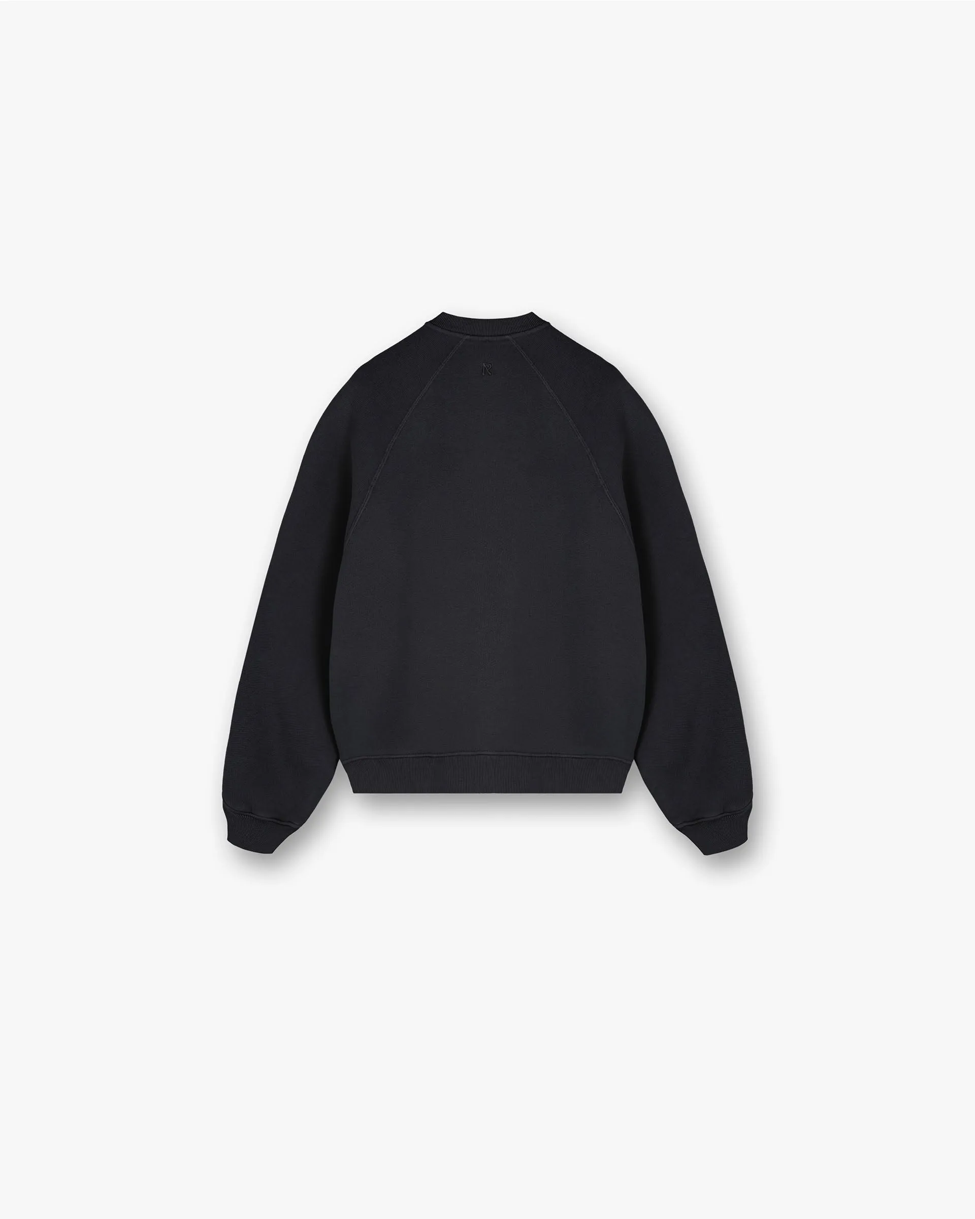 Initial V Notch Sweater - Washed Black